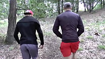 Part one of two Peter duo Peter Homely and Peter Brada! Two Peters get together for nice calisthenic workout outdoors, doing chinups and flexing. Both sizable muscular hunks,big bodies, big arms and for sure big cocks, as you will also be able to see